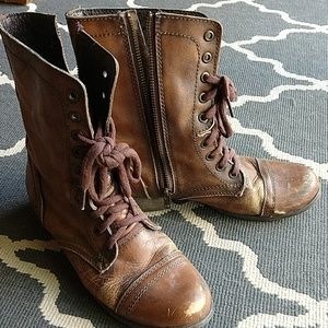 Leather boots